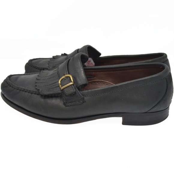 *Allen Edmond Woodville Sz 9D Black Leather Loafer main image 4